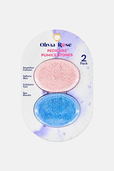 Olivia Rose قطعتان من حجر الخفاف للعناية بالقدمين