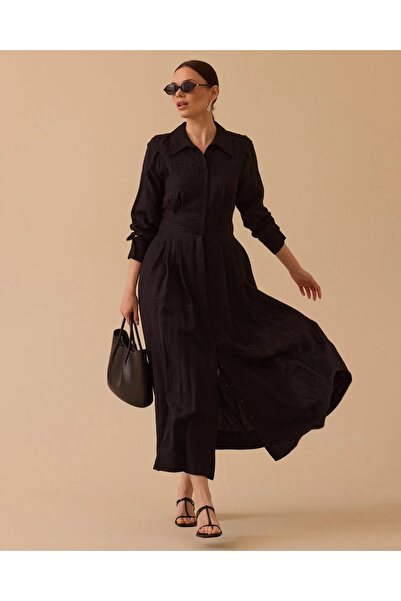 SCL Desenli Pileli Elbise