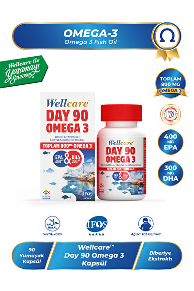 Wellcare Day90 Omega-3 Kapsül