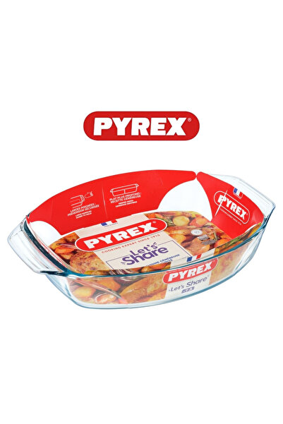 Pyrex Irresistible Oval Roaster 4L - Versatile Borosilicate Glass Kitchen Ess...