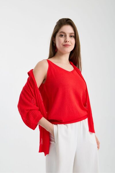 sumoda Women's Mercerized Comfortable Fit Front and Back V-Neck Strappy Tank ...