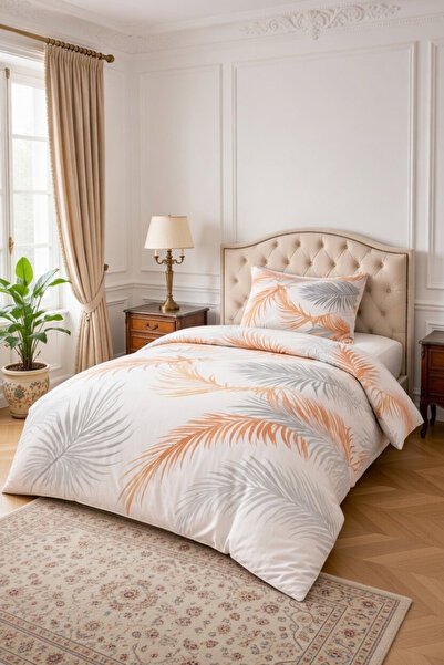 VENTİ VENTİSCA Ocean Premium Cotton Lu Patterned Single Duvet Cover Set