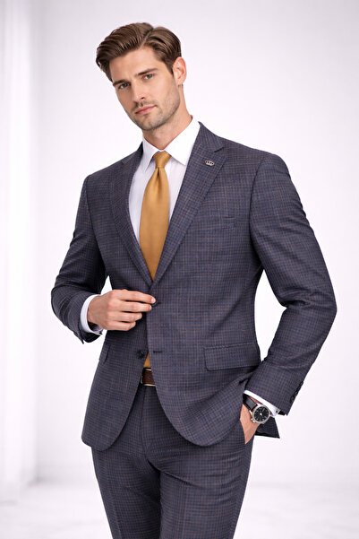 FRANKO CARDİNİ FABIO CASSEL Slim Fit Erkek Takım Elbise - Şık Modern Premium ...