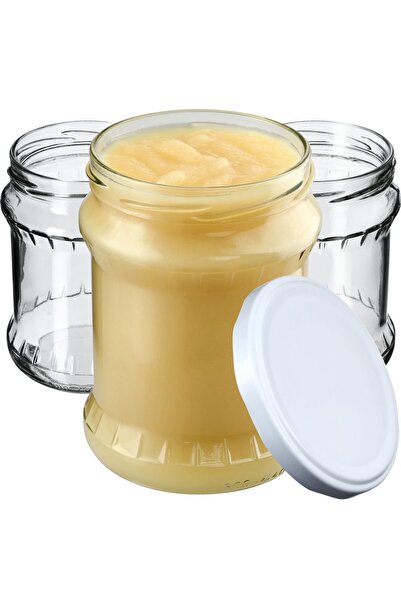 KADAX Borcan pentru conservare cu capac filetat, 82 mm, 500 ml, 8 buc.