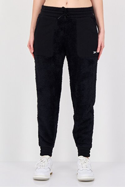 Reebok Women Sportswear Fit Embroidered Logo Running Sweatpants, Black