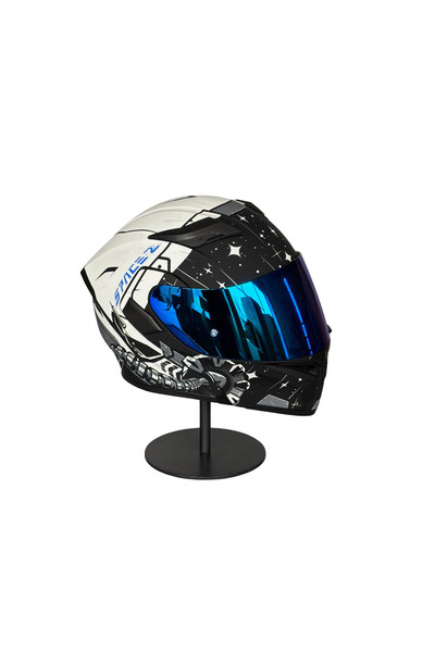 scharf 902 Çene Açılır Motosiklet Kaskı – Güneş Gözlüklü (DarkBlue Vizörlü) W...