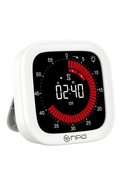 NPO NPT32B Analog Görünümlü Dijital Kronometre Pomodoro Motivasyon Saati
