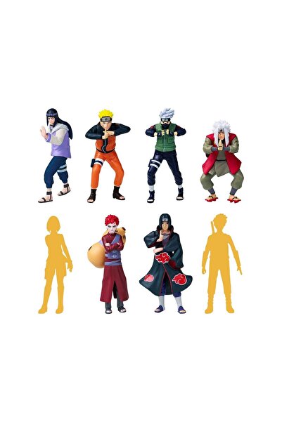 FABBA TOYS مجموعة شخصيات ناروتو PMI NSH2070S مكونة من 8 قطع متنوعة