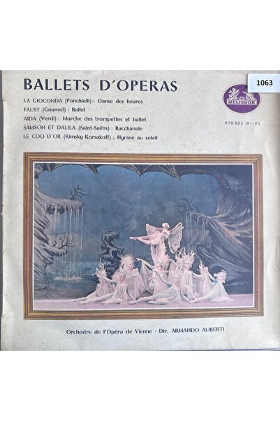 BALLETS D'OPERAS - ORİJİNAL DÖNEM BASKI MÜZİK PLAKLARI