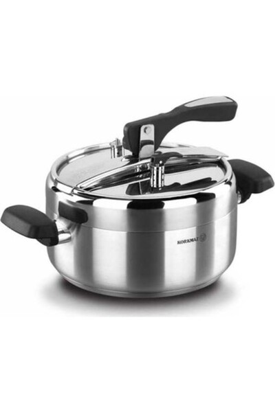 korkmaz züccaciye طنجرة ضغط كوركماز توربو سعة 5.0 لتر A155 مصنوعة من الفولاذ ...