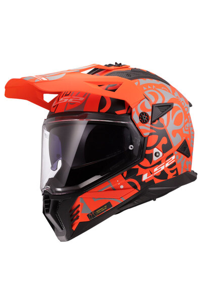 LS2 PIONEER 2 RANGI MAT TURUNCU KASK