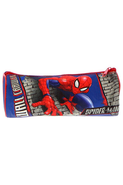 SPIDERMAN Cylindrical pencil case 1 zipper, unlicensed Spider-Man Wall Crawle...