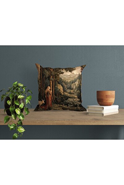 abathome Dekoratif, Modern Dijital Baskılı Süet Kırlent Kılıfı (koltuk yastık...