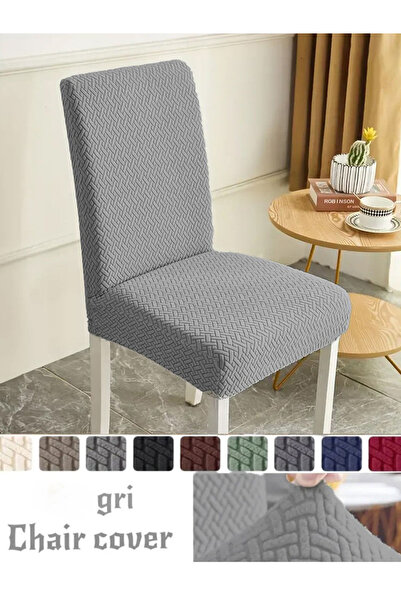 upmall Tuğla Desen Yüksek Kaliteli Sandalye Kılıfı, Sandalye Örtüsü, Lastikli...