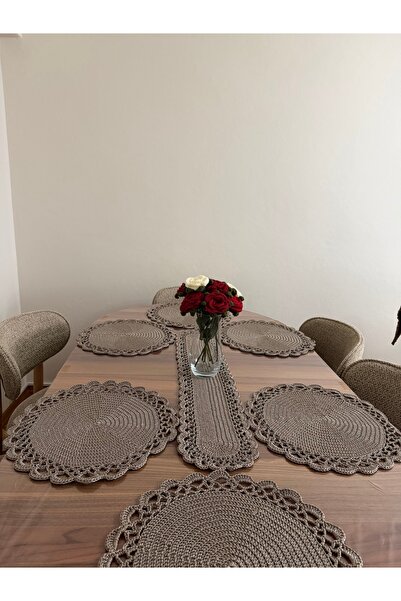 Butik Örgü Runner & Supla Yemek Servis Takımı