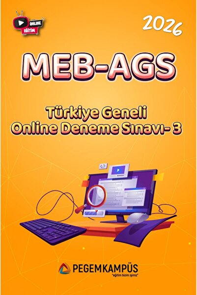 Pegem Akademi Yayıncılık 2026 MEB-AGS Türkiye Geneli Online Deneme Sınavı-3