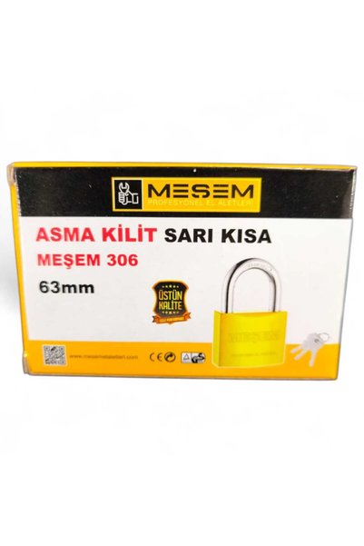 Meşem Asma Ki̇li̇t Sari Kisa 63 mm