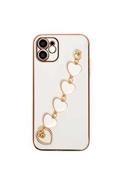 CT STONES Ally iPhone 12 6.1Inch Case Luxury Silicone Strap Case with Heart B...