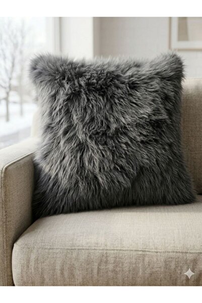 sevaradekor Peluş Kırlent Kılıfı Tüylü Çift Taraflı Pelus Yastik Lolita Pelus...