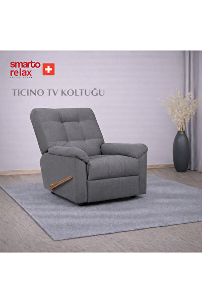 Smarto relax Smarto-Ticino Manuel Mekanizmalı ayak uzatma TV Koltuğu Berjer