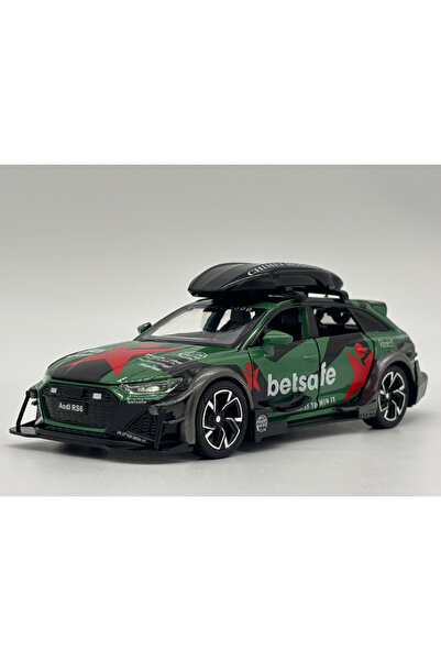 OEM Mașină metalică Audi RS6 Camo 1:32, 15 cm, funcție de tragere înapoi, uși...