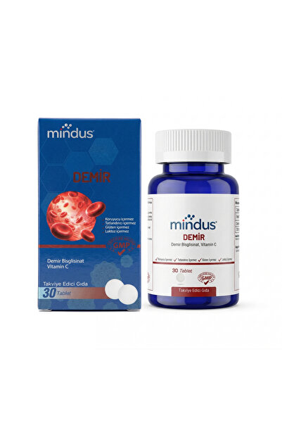mindus Demir Bisglisinat - Vitamin C 30 Tablet
