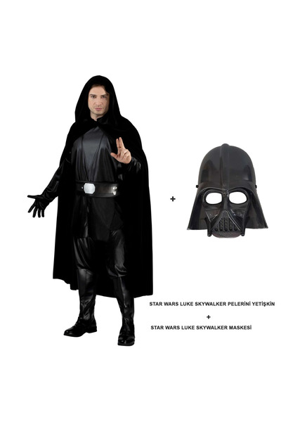 evimdeyokyok Wars Luke Skywalker Cloak Adult and Mask