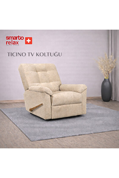 Smarto relax Smarto-Ticino Manuel Mekanizmalı ayak uzatma TV Koltuğu Berjer