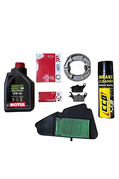 MOTORKİT MK HONDA DİO ASK ÖN + ARKA BALATA + HAVA FİLTRESİ + MOTUL SCOOTER EX...