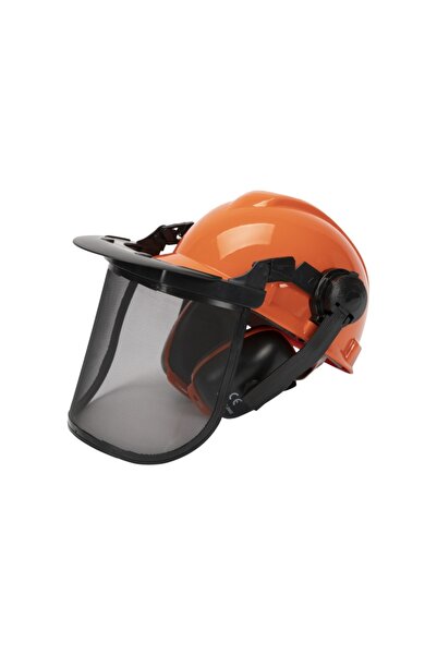 micul fermier Cască de protecție cu vizieră din plasă și protecție pentru urechi