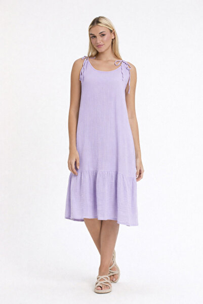 Heaven Ephesus Women's Dress - Muslin Rope Strap Dress - 3070