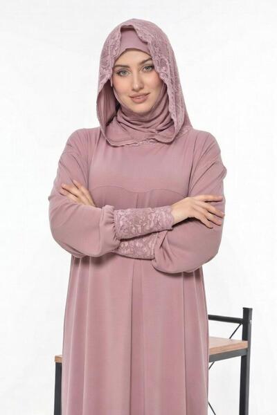 Mercan Hijab دانتيل بغطاء رأس إلبيس
