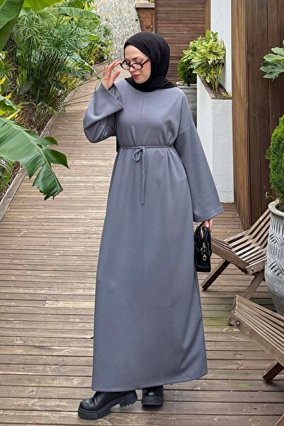 lamelif Two Thread Dress Dark Gray