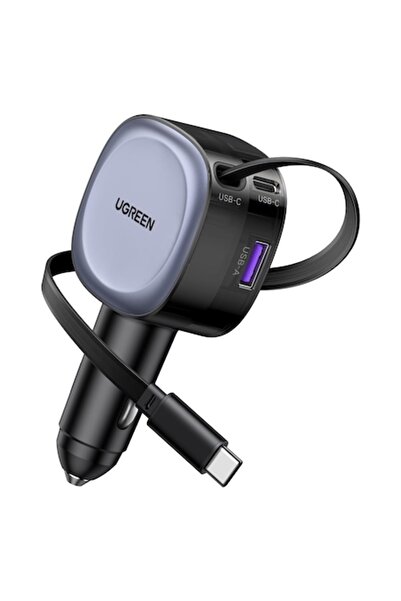 Ugreen USB-C Car Charger 75W Retractable