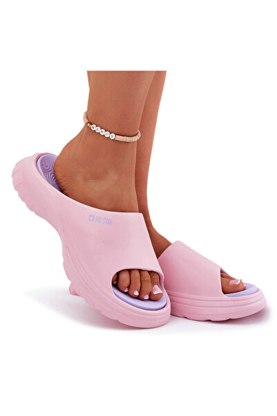 Big Star Shoes Papuci de damă din spumă Big Star RR274A587 roz 38