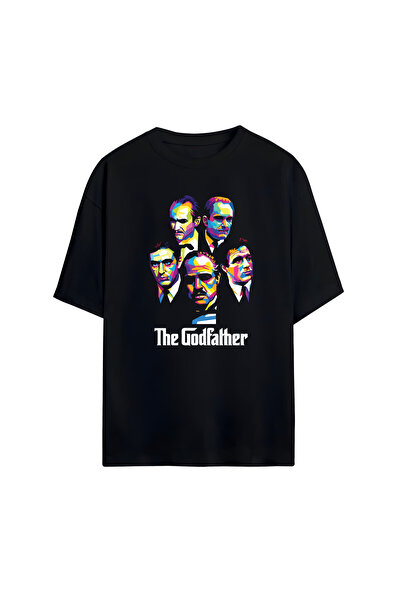 STİL-X The Godfather Μπλουζάκι Unisex με στάμπα, 100% βαμβακερό, Oversize