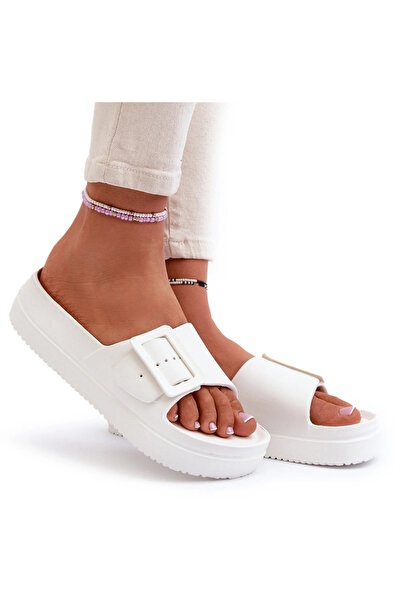 Big Star Shoes Sandale cu platformă din spumă pentru femei cu cataramă Big St...