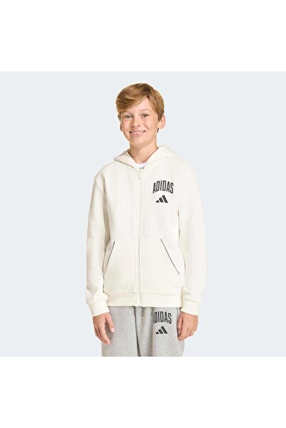 adidas Дитячий білий піджак Seasonals Collegiate Typography (KD4395)