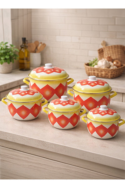 Cady One 5-piece kitchen pot set with lids (18-20-22-24-26 cm), airtight lids