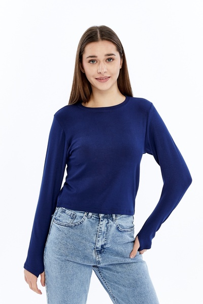 trender Women's blouse 6490 navy blue