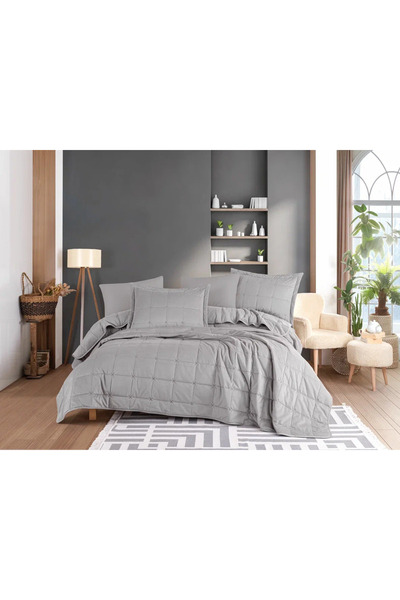 Hobby Crystal Bedspread Anthracite Stone