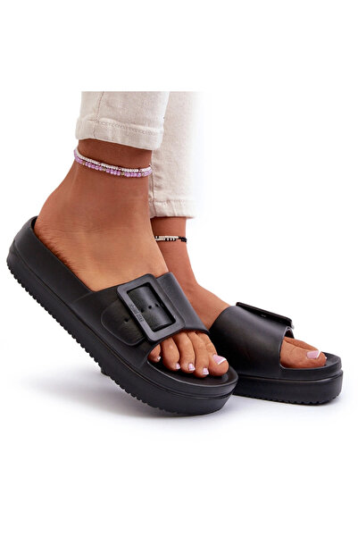 Big Star Shoes Women's Foam Platform Sandals with Buckle Big Star NN274A662 B...