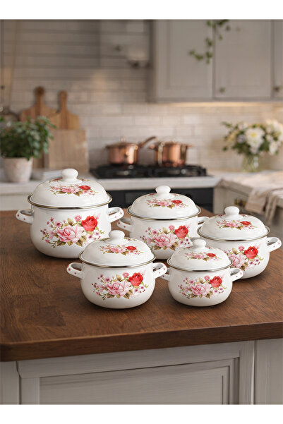 Cady One 5-piece kitchen pot set with lids (18-20-22-24-26 cm), airtight lids