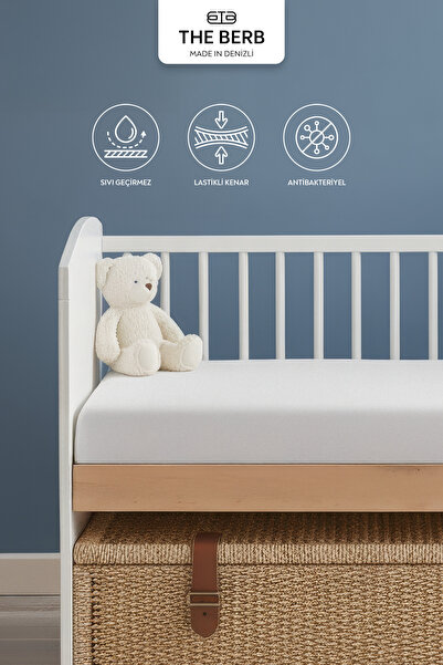 The Berb Bebek Alezi %100 Pamuklu Sıvı Geçirmez | Hışırtı Yapmaz | Anti Alerj...