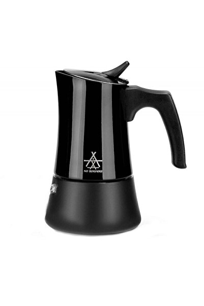 Alocs Portable Mocha Pot 450 ML 9 Cup Black