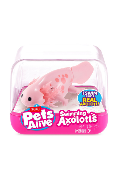Pets Alive Jucarie inotatoare Axolotl roz, Pets Alive, ZURU