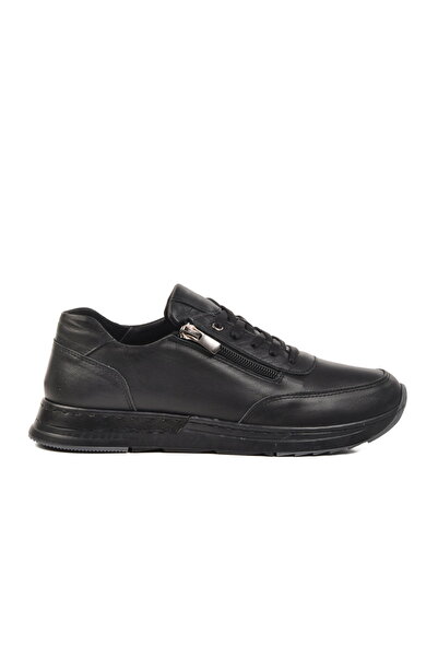 Aspor Black Genuine Leather Women's Casual Shoes