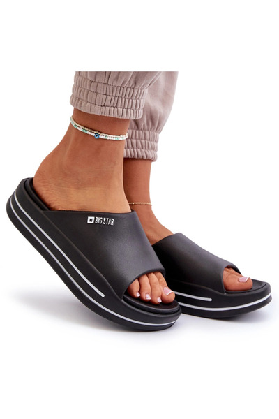 Big Star Shoes Sandale cu platformă pentru femei Big Star NN274A037 Negru 41