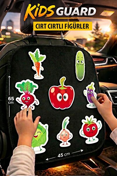 GM-DESIGN Kids Guard Car Seat Back Child Entertainment and Travel Activity Set