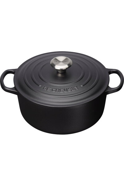 Le Creuset Signature Casserole round 24 cm black